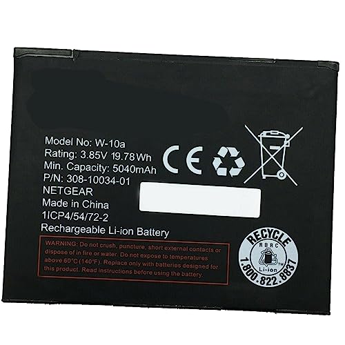 Ukkipower Nighthawk Router Modem M1 MR1100 Ersatz akku W-10 W-10A (3.8V 5040mAh) von Ukkipower