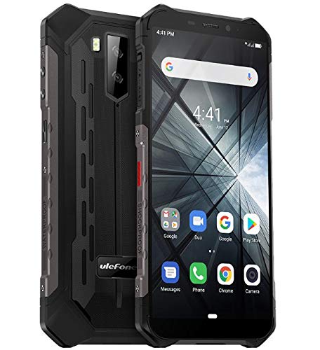 (2019) Ulefone Armor X3 Outdoor Handy mit Unterwassermodus, Android 9.0 5.5 ”IP68 / IP69K Smartphone, Dual-SIM, 2 GB RAM 32 GB ROM, 8MP + 5MP + 2MP, 5000 mAh Akku, Gesichts Entsperrung GPS Schwarz von Ulefone