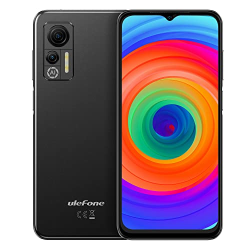 Ulefone Android 12 4G Smartphone ohne Vertrag Note 14(64GB), 3-Karten-Steckplatz, Quad Core 4GB+64GB, DUAL-SIM Handy, 6,52'' HD+, 8MP+13MP Kamera, 4500mAh Akku, Gesichts Entsperrung GPS Schwarz von Ulefone