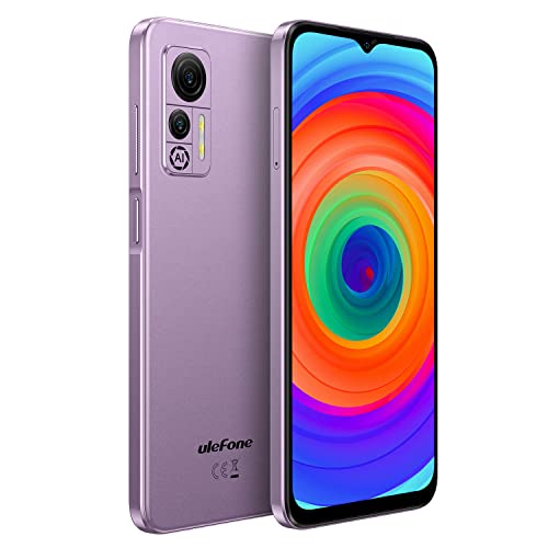 Ulefone Android 12 4G Smartphone ohne Vertrag Note 14, 3-Karten-Steckplatz, Helio A22 Quad Core 3GB+16GB, DUAL-SIM Handy, 6,52'' HD+, 8MP+5MP Kamera, 4500mAh Akku, Gesichts Entsperrung GPS Violett von Ulefone