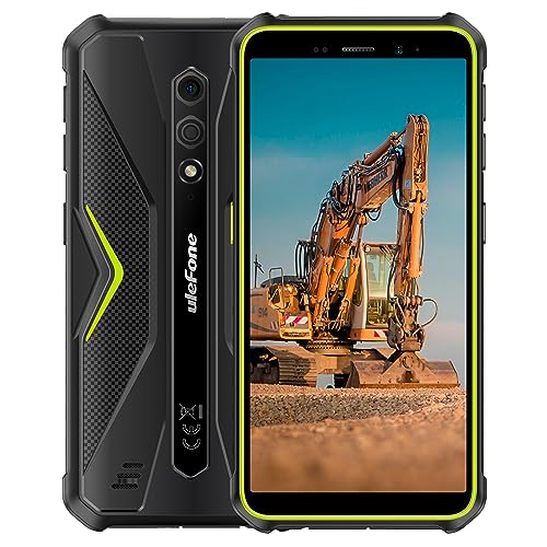 Ulefone Android 13 4G Outdoor Smartphone, Armor X12 – 6GB+32GB, 5.45" IP68 IP69K Robust Handy Ohne Vertrag, Dual SIM+SD 3 Kartensteckplatz, 13MP Unterwasserkamera, Handschuhmodus, GPS NFC Grün von Ulefone