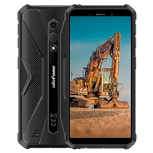 Ulefone Android 13 4G Outdoor Smartphone, Armor X12 – 6GB+32GB, 5.45" IP68 IP69K Robust Handy Ohne Vertrag, Dual SIM+SD 3 Kartensteckplatz, 13MP Unterwasserkamera, Handschuhmodus, GPS NFC Schwarz von Ulefone