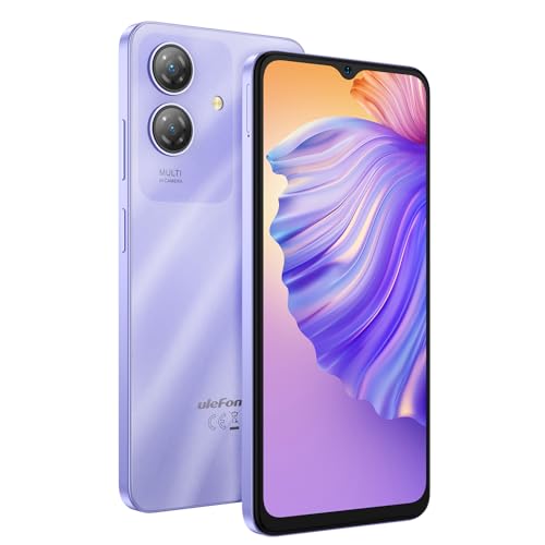 Ulefone Android 14 Smartphone ohne Vertrag Note 21, 8GB RAM + 128GB ROM, 6,56'' HD+ Großbildschirm, 13MP+8MP, DUAL-SIM Handy, 5000mAh Akku, Fingerabdruck + Gesichtserkennung, GPS, Violett Ulefone Android 14 Smartphone ohne Vertrag Note 21, 8GB RAM + 128GB ROM, 6,56'' HD+ Großbildschirm, 13MP+8MP, DUAL-SIM Handy, 5000mAh Akku, Fingerabdruck + Gesichtserkennung, GPS, Violett von Ulefone
