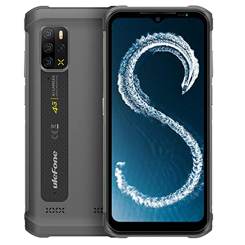 Ulefone Armor 12S Outdoor Smartphone ohne Vertrag，Helio G99 8GB+128GB, 6,52'' Android 12 IP68 IP69K Robustes Handy,50MP Quad-Rückfahrkamera, HiFi-Lautsprecher, GPS NFC Kabelloses Laden Grau von Ulefone