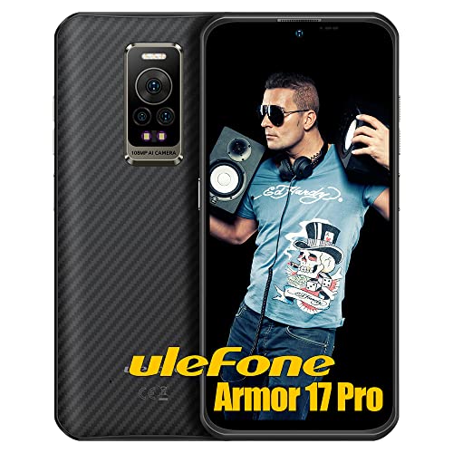Ulefone Armor 17 Pro 4G Outdoor Smartphone ohne Vertrag 2023, Helio G99 13GB+256GB Outdoor Handy, 5380mAh Akku 66W, 6,58" FHD+, 108MP Kamera, Android 12 IP68 Handy ohne Vertrag, Dual SIM NFC OTG GPS von Ulefone