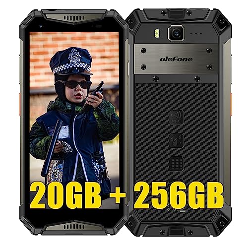 Ulefone Armor 20WT Outdoor Handys ohne Vertrag 2023, MTK G99 20GB+256GB Outdoor Smartphone Android 12, 50MP+16MP, 5.65" FHD+, 10850mAh Akku, IP68 Handy ohne Vertrag, Dual SIM 4G NFC OTG GPS FM von Ulefone