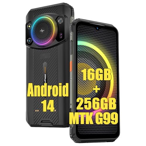 Ulefone Armor 21 16GB+256GB Outdoor Handys ohne Vertrag Android 13, MTK G99 3.5W Lautsprecher Outdoor Smartphone ohne Vertrag, 64MP+24MP Nachtsichtkamera, 6.58" FHD+, 9600mAh, IP68 Handy, NFC GPS OTG von Ulefone