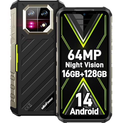 Ulefone Armor 22 Outdoor Smartphone 2025 16GB+128GB/512GB SD Octa Core Android 14, 64MP+64MP Nachtsicht 6600mAh 6.58” 120Hz Wasserdicht Handy 4G Dual SIM Fingerabdruck ID NFC 2-Jahr Garantie- Grün Ulefone Armor 22 Outdoor Smartphone 2025 16GB+128GB/512GB SD Octa Core Android 14, 64MP+64MP Nachtsicht 6600mAh 6.58” 120Hz Wasserdicht Handy 4G Dual SIM Fingerabdruck ID NFC 2-Jahr Garantie- Grün von Ulefone