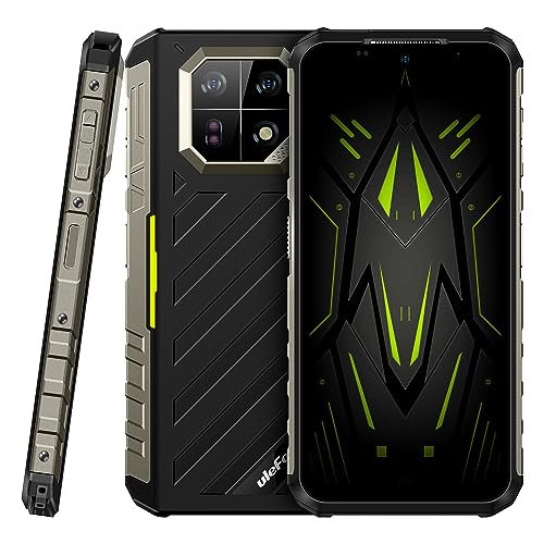 Ulefone Armor 22 Outdoor Smartphone Ohne Vertrag, 64MP+64MP Doppel-Hauptkamera(Nachtsicht), 16GB+128GB, 6.58" FHD+120Hz, IP68 IP69K Stoßsicher Wasserdicht Android 13 Handy, 3-Karten-Slot, NFC Grün von Ulefone