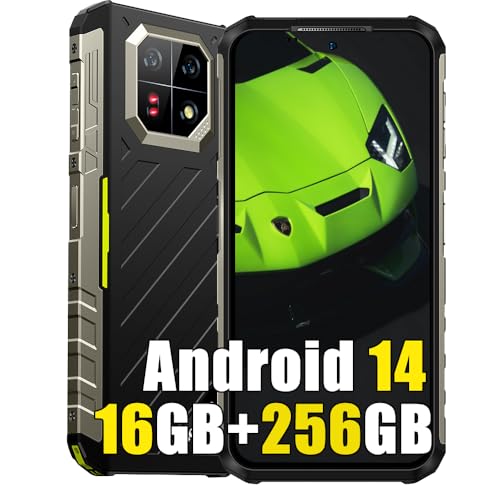 Ulefone Armor 22 Pro 16GB+256GB Outdoor Smartphone ohne Vertrag, MTK G96 Android 13 Outdoor Handy ohne Vertrag, 64MP IR Nachtsichtkamera, 6.58" FHD+, 6600mAh, IP68 Rugged Phone, Dual 4G/NFC/GPS/OTG von Ulefone