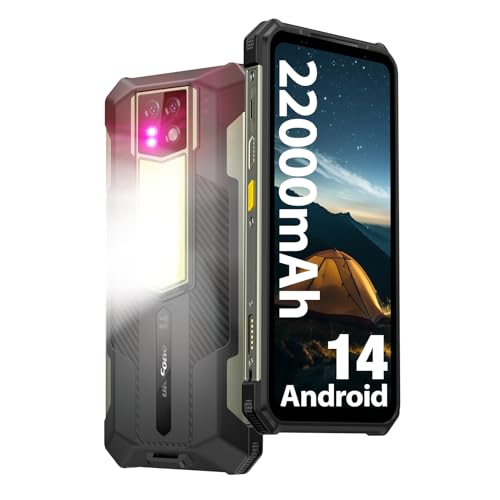 Ulefone Armor 24 Outdoor Handy 22000mAh Akku 1000LM Camping Licht, Android 14 24GB+256GB/SD-2TB Outdoor Smartphone, 64MP+64MP Kamera, 120Hz 6,78" FHD+, IP68 Smartphone 4G Dual SIM/NFC/OTG/GPS von Ulefone