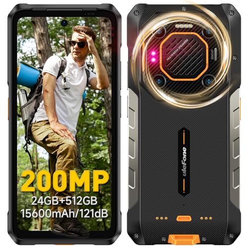 Ulefone Armor 26 Ultra 5G Handy, bruchsicher, Smartphone, bruchsicher, 24 GB + 512 GB, 200 MP + 50 MP, 15600 mAh, 6,78 Zoll 120 Hz FHD+, bruchsicheres Telefon Android 13/WiFi 6/NFC/OTG Ulefone Armor 26 Ultra 5G Handy, bruchsicher, Smartphone, bruchsicher, 24 GB + 512 GB, 200 MP + 50 MP, 15600 mAh, 6,78 Zoll 120 Hz FHD+, bruchsicheres Telefon Android 13/WiFi 6/NFC/OTG von Ulefone
