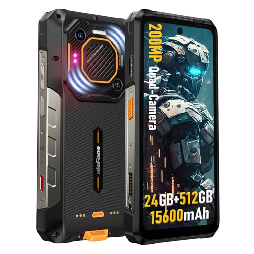 Ulefone Armor 26 Ultra 5G Outdoor Smartphone, 24GB+512GB Android 13 Outdoor Handy Ohne Vertrag, 200MP+64MP Kamera, 15600mAh Akku/120W Schnellladung, 6,78 Zoll FHD+ 120Hz, 121dB Lautsprecher/NFC/OTG Ulefone Armor 26 Ultra 5G Outdoor Smartphone, 24GB+512GB Android 13 Outdoor Handy Ohne Vertrag, 200MP+64MP Kamera, 15600mAh Akku/120W Schnellladung, 6,78 Zoll FHD+ 120Hz, 121dB Lautsprecher/NFC/OTG von Ulefone