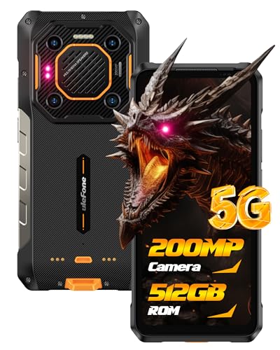 Ulefone Armor 26 Ultra WT Outdoor Smartphone, 24GB RAM + 512GB ROM 200MP + 50MP Kamera Outdoor Handy, 15600mAh Akku mit 6.78 Zoll Bildschirm 5G Robustes Handy, Android 13/ IP68-Orange Ulefone Armor 26 Ultra WT Outdoor Smartphone, 24GB RAM + 512GB ROM 200MP + 50MP Kamera Outdoor Handy, 15600mAh Akku mit 6.78 Zoll Bildschirm 5G Robustes Handy, Android 13/ IP68-Orange von Ulefone