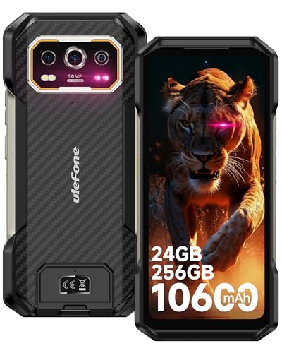 Ulefone Armor 27 Outdoor 4G Smartphone 10600mAh 6,78 Zoll FHD+ 120Hz, 50MP + 64MP Nachtsicht Outdoor Handy Ohne Vertrag, 256GB + 16GB/2TB Android 14, Dual SIM 4G/NFC/GPS/IP69K von Ulefone