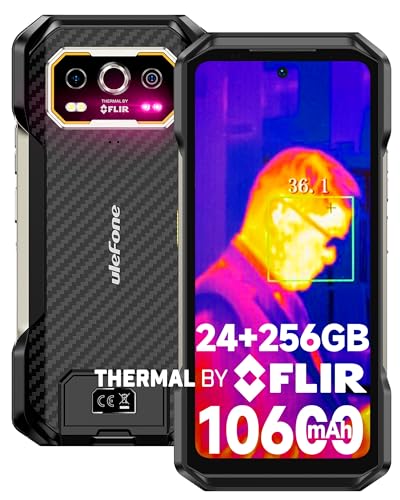 Ulefone Armor 27T Outdoor Handy ohne vertrag mit Wärmebildkamera, 24GB+256GB/SD 2TB Outdoor Smartphone ip68K Wasserdicht Android 14, 10600mAh, 64MP Kamera 6.78 Zoll FHD+, 4G Dual SIM/VoLTE/NFC/OTG/GPS von Ulefone