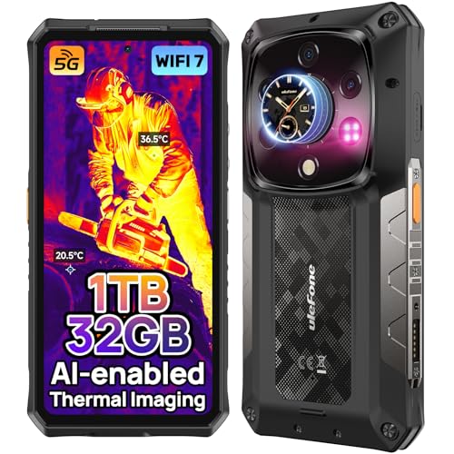 Ulefone Armor 28 Ultra 5G Outdoor Handy AI Smartphone mit Wärmebildkamera, Dimensity 9300+ 1TB+32GB, 10600mAh/120W, Baustellenhandy mit AMOLED Heckdisplay 6.67” FHD+, 50MP+64MP Nachtsicht, IP68/WiFi 7 Ulefone Armor 28 Ultra 5G Outdoor Handy AI Smartphone mit Wärmebildkamera, Dimensity 9300+ 1TB+32GB, 10600mAh/120W, Baustellenhandy mit AMOLED Heckdisplay 6.67” FHD+, 50MP+64MP Nachtsicht, IP68/WiFi 7 von Ulefone