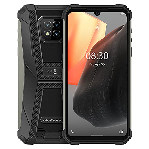 Ulefone Armor 8 Pro Android 11 Outdoor Smartphone ohne Vertrag, 6,1’’ HD+ IP68 Wasserdichtes Robust Handy, Helio P60 6GB+128GB, 16MP Quad-Kamera, NFC GPS, Gesichtsentsperrung Fingerabdruck Schwarz von Ulefone