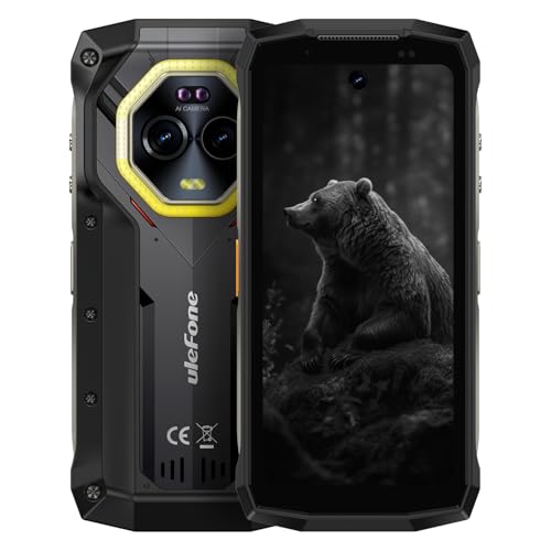 Ulefone Armor Mini 20 4G Outdoor Smartphone, Palmgröße, Helio G99 16GB+256GB, 6200mAh Akku Wireless Charge, 64MP+50MP Nachtsichtkamera, 4,7" HD+90Hz, IP68 Wasserdicht Android 14, NFC von Ulefone