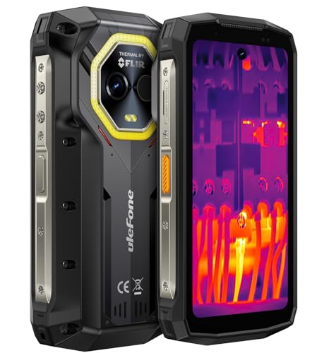 Ulefone Armor Mini 20T Pro 5G Thermografie (Lepton 3.5) Outdoor Smartphone Handflächengröße,16GB+256GB, 6200mAh Batterie Drahtloses Laden, 50MP Kamera, 4,7" HD+, IP68 Wärmebildkamera Android 14, NFC von Ulefone