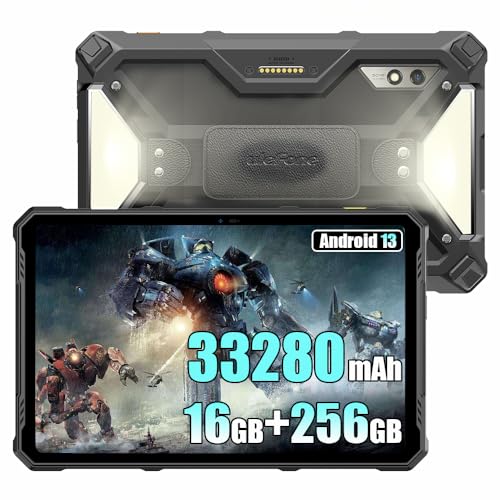 Ulefone Armor PAD 3 Pro Outdoor Tablet Android 13, 16GB+256GB Tablet 10.36 Zoll FHD+, 33280mAh 66W Robust Tablet PC, 50MP+32MP, 2 Lautsprecher, IP68 Wasserdicht Tablet 4G LTE, 5G WiFi, OTG, GPS, NFC von Ulefone