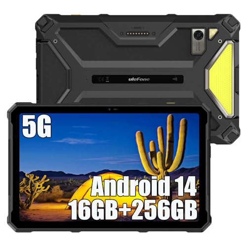 Ulefone Armor PAD 4 Ultra 5G Outdoor Tablet, 16GB+256GB Android 14, 10,36" FHD+, 11800mAh 33W Robustes PC, 50MP+32MP, 2 Lautsprecher, IP68 Wasserdicht, 4G LTE, OTG, GPS, NFC von Ulefone