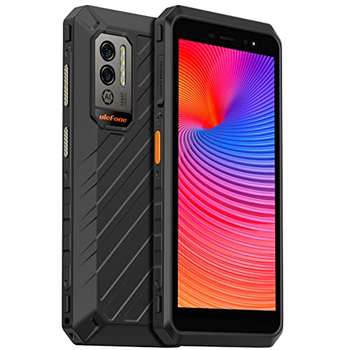 Ulefone Armor X11 PRO Android 12 Outdoor Smartphone Ohne Vertrag, 8150mAh Akku, 16MP Unterwasserkamera,Helio G25 4GB+64GB, 5,45" IP68 Wasserdicht Handy, 3-Karten Slot, Gesichts Entsperrung NFC GPS von Ulefone