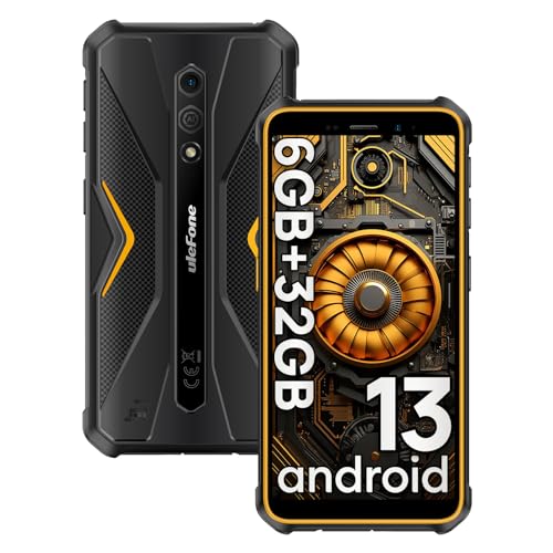 Ulefone Armor X12 Outdoor Handy Android 13 Go, 6GB+32GB/256GB SD Outdoor Smartphone ohne vertrag, 4860mAh,13MP+8MP 5.45" HD+, IP68 Wasserdicht Stoßfeste 4G Dual SIM NFC GPS 2 Jahre Garantie Orange Ulefone Armor X12 Outdoor Handy Android 13 Go, 6GB+32GB/256GB SD Outdoor Smartphone ohne vertrag, 4860mAh,13MP+8MP 5.45" HD+, IP68 Wasserdicht Stoßfeste 4G Dual SIM NFC GPS 2 Jahre Garantie Orange von Ulefone