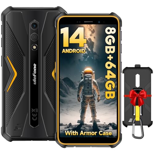 Ulefone Armor X12 Pro 2025 Outdoor Handy Android 14 Octa Core 8GB + 64GB/256GB SD, 4860mAh 13MP 5,45'' HD+ IP68/69K Wasserdicht Stoßfeste Smartphone 4G Dual SIM Face ID NFC GPS -2 Jahr Garantie Orange Ulefone Armor X12 Pro 2025 Outdoor Handy Android 14 Octa Core 8GB + 64GB/256GB SD, 4860mAh 13MP 5,45'' HD+ IP68/69K Wasserdicht Stoßfeste Smartphone 4G Dual SIM Face ID NFC GPS -2 Jahr Garantie Orange von Ulefone