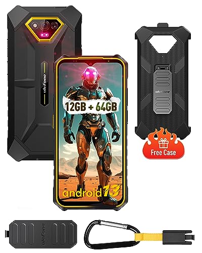 Ulefone Armor X13 12 GB + 64 GB Handy, bruchsicher, Android 13, 50 MP + 24 MP Nachtsicht, 8-Core, 6,52 Zoll HD+, 6320 mAh, stoßfest, wasserdicht, Smartphone 4G Dual Nano SIM/3-Slots/NFC/IP68/69K Ulefone Armor X13 12 GB + 64 GB Handy, bruchsicher, Android 13, 50 MP + 24 MP Nachtsicht, 8-Core, 6,52 Zoll HD+, 6320 mAh, stoßfest, wasserdicht, Smartphone 4G Dual Nano SIM/3-Slots/NFC/IP68/69K von Ulefone