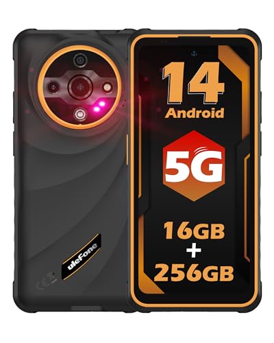 Ulefone Armor X31 Pro 5G Outdoor Mobile Phone 2025, 16GB + 256GB/SD-2TB 64MP + 25MP Night Vision 6.56 Inch 800nits 120Hz with Glare Torch 120Lum 6050mAh Smartphone 3-Slots/Dual-5G/Face/NFC/IP68 von Ulefone