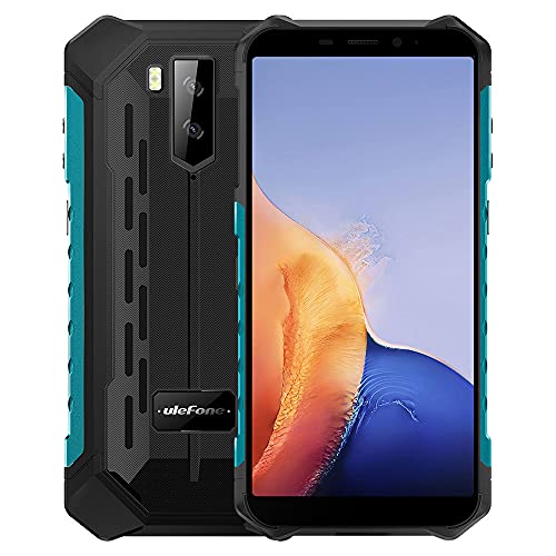 Ulefone Armor X9 - Android 11 4G Outdoor Handy Ohne Vertrag, Octa-Core 3GB+32GB, 5.5" IP68 Robust Smartphone, Dual SIM, 13MP Unterwasser-Triple-Kamera, 5000mAh, Gesichts Entsperrung, NFC Grün von Ulefone