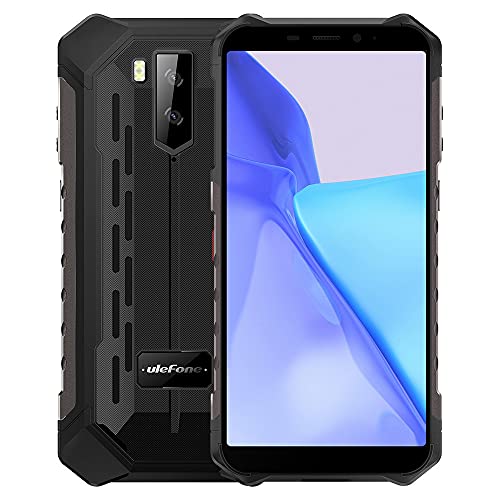 Ulefone Armor X9 Pro - Android 11 4G Outdoor Handy Ohne Vertrag, Octa-Core 4GB+64GB, 5.5" IP68 Robust Smartphone, Dual SIM, 13MP Unterwasser-Triple-Kamera, 5000mAh, Gesichts Entsperrung, NFC Schwarz von Ulefone