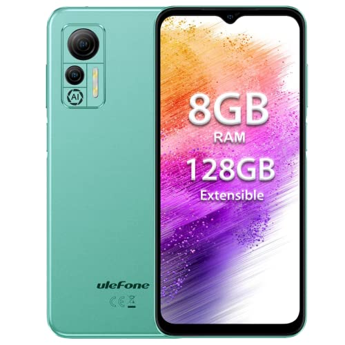 Ulefone Note 14 Handy Ohne Vertrag Günstig, 8GB+64GB/128GB Erweiterbar Android 12 Handy, 6,52" HD+ Smartphone Ohne Vertrag, 13MP+5MP Kamera 4500mAh, Fingerprint, Dual SIM 4G Simlockfreie Handys (Grün) Ulefone Note 14 Handy Ohne Vertrag Günstig, 8GB+64GB/128GB Erweiterbar Android 12 Handy, 6,52" HD+ Smartphone Ohne Vertrag, 13MP+5MP Kamera 4500mAh, Fingerprint, Dual SIM 4G Simlockfreie Handys (Grün) von Ulefone