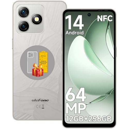 Ulefone Note 18 Pro Smartphone Ohne Vertrag, 12GB+256GB Android 14, Octa Core 64MP+50MP Dual Kamera 5450mAh 18W 6,78" FHD+ 2.4K 90Hz Handy 4G Dual SIM Fingerabdruck ID NFC 2 Jahre Garantie - Grau Ulefone Note 18 Pro Smartphone Ohne Vertrag, 12GB+256GB Android 14, Octa Core 64MP+50MP Dual Kamera 5450mAh 18W 6,78" FHD+ 2.4K 90Hz Handy 4G Dual SIM Fingerabdruck ID NFC 2 Jahre Garantie - Grau von Ulefone