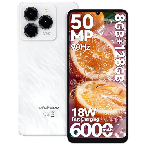 Ulefone Note 20 Pro Smartphone 50MP Kamera 6000mAh 18W Octa Core 128GB ROM 8GB/1TB SD Android 14 6,75 Zoll 90Hz HD+, 4G Dual SIM Handy Ohne Vertrag Fingerabdruck Face ID GPS OTG 2 Jahre Garantie-Weiß Ulefone Note 20 Pro Smartphone 50MP Kamera 6000mAh 18W Octa Core 128GB ROM 8GB/1TB SD Android 14 6,75 Zoll 90Hz HD+, 4G Dual SIM Handy Ohne Vertrag Fingerabdruck Face ID GPS OTG 2 Jahre Garantie-Weiß von Ulefone