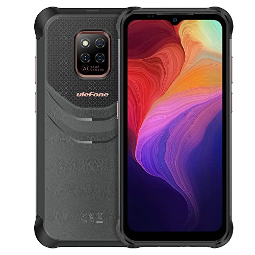 Ulefone Power Armor 14 Outdoor Smartphone ohne Vertrag,10000mAh Akku, Helio G35 4GB 64GB, 6,52'' 20MP+16MP Kamera(Unterwasserfotografie), IP68 IP69K Android 11 Robustes Handy, NFC Drahtloses Laden GPS von Ulefone