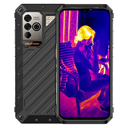 Ulefone Power Armor 18T Outdoor Smartphone, 17GB RAM + 256GB ROM Outdoor Handy, 108MP + 32MP Kamera 9600mAh Akku Rugged Smartphone, 6.58" FHD+ Rugged Smartphone 5G/OTG/NFC/IP68/69K -Nero Ulefone Power Armor 18T Outdoor Smartphone, 17GB RAM + 256GB ROM Outdoor Handy, 108MP + 32MP Kamera 9600mAh Akku Rugged Smartphone, 6.58" FHD+ Rugged Smartphone 5G/OTG/NFC/IP68/69K -Nero von Ulefone