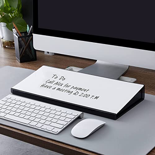 Desktop Whiteboard, DIGIELE Glas-Whiteboard Desktop-Memoboard, Trocken Abwischbare Glas-Oberfläche, Tastaturständer + Acryl-Schreibtisch-Organizer + Marker und Radiergummi für Büro, Zuhause & Schule Desktop Whiteboard, DIGIELE Glas-Whiteboard Desktop-Memoboard, Trocken Abwischbare Glas-Oberfläche, Tastaturständer + Acryl-Schreibtisch-Organizer + Marker und Radiergummi für Büro, Zuhause & Schule von Ulifeme