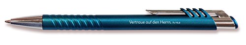 Uljö °° Kugelschreiber Vertraue auf den Herrn (metallic-blau) von Uljö