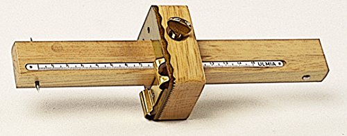 Ulmia Messwerkzeug (Streichmaß) - Präzisionswerkzeug, dient zum Anreißen gekrümmter Flächen, 2 hochpräzise und leicht verstellbare Anreißstäbe mit eingelegter Maßskala, mit Kurvenanschlag - 0029K von Ulmia
