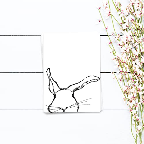 Ulrike Wathling Osterkarte Hasen | Karte Ostergrüße, Postkarte Ostern, Kinderkarte mit Hasenmotiv, Grußkarte, Frohe Ostern, A6, Set:5er Set von Ulrike Wathling