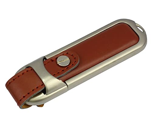 Ulticool - Schlüsselanhänger 16 GB - Echt Leder USB Flash Pen Drive - Memory Stick Daten Aufbewahrung - Speicherstick - Braun von Ulticool