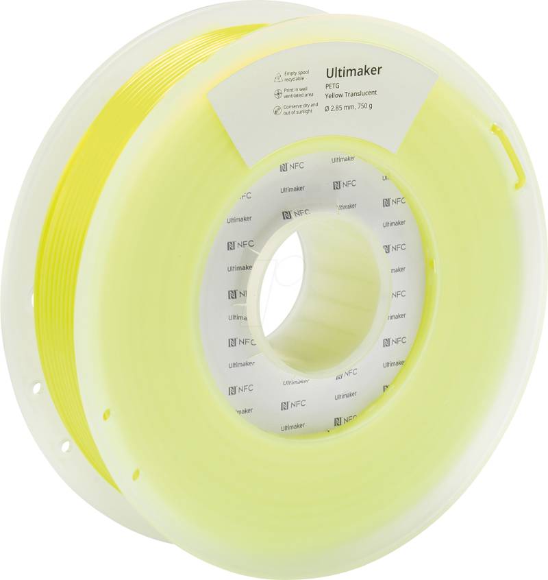 ULTIMAKER 227342 - PETG-Filament - gelb transluzent - 2,85mm - 750g von Ultimaker
