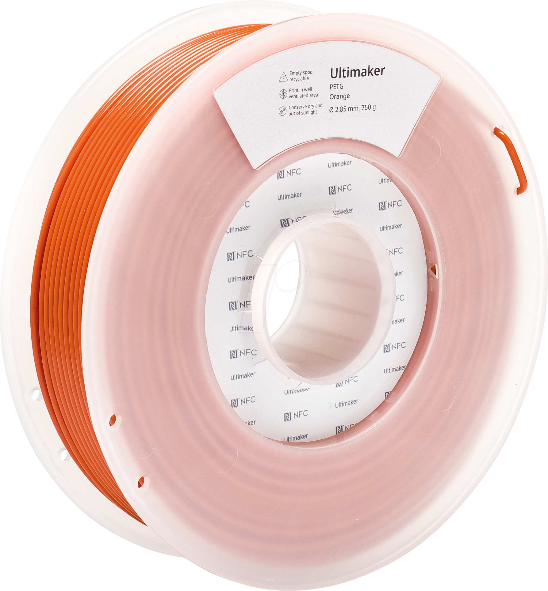 ULTIMAKER 227343 - PETG-Filament - orange - 2,85mm - 750g von Ultimaker