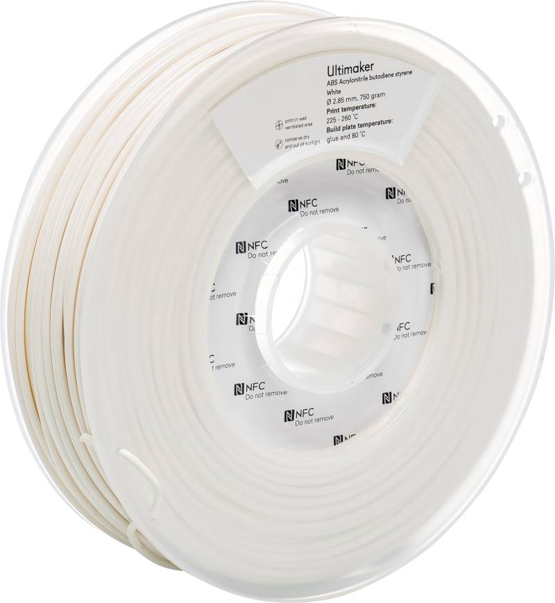 ULTIMAKER 74692 - Filament, ABS, M2560 weiß, 750 g von Ultimaker