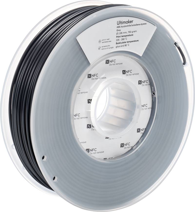 ULTIMAKER 74777 - Filament, ABS, M2560 grau, 750 g von Ultimaker