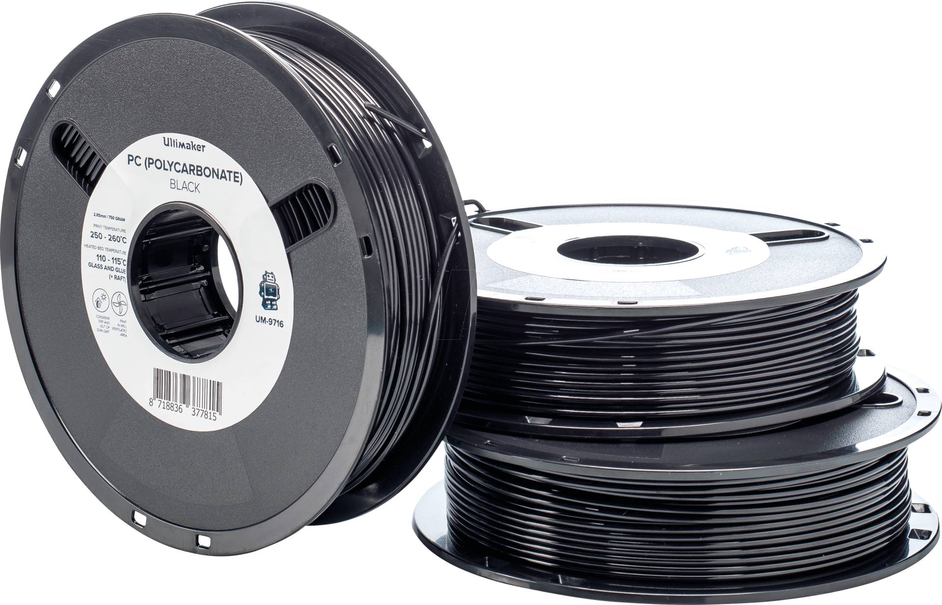 ULTIMAKER 74883 - PC Filament - schwarz - 750 g von Ultimaker