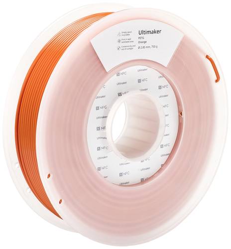 Ultimaker 227343 Filament PETG chemisch beständig, hitzebeständig 2.85mm 750g Orange 1St. von Ultimaker