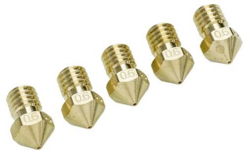 Ultimaker Nozzle Pack 0,6mm Passend für (3D Drucker): 2+, UltiMaker 2 Extended+ UM2+ Nozzle Pack 5x von Ultimaker